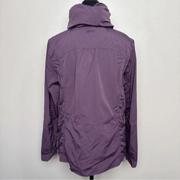 Eddie Bauer Womens Medium Hidden  Hood Travex Windbreaker Purple Jacket - Picture 2 of 16